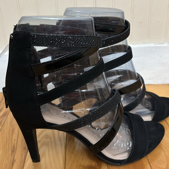 Absolutely gorgeous (worn ONCE for a wedding) strappy black heels. 👠 - Picture 7 of 9